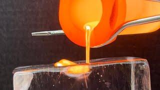 Molten Metals vs Ice (Compilation) #Satisfying #Experiments #ASMR #MoltenMetal #RedHot