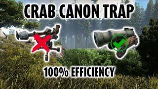 EASY - 1 Hit KO Karkinos (CANNON)Taming Trap  | ARK: Survival Evolved | 100% Efficiency