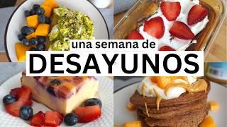 Una Semana de Desayunos Fáciles y Saludables