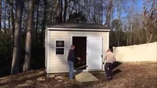 Shed Ramp Installation For Veteran | The Shed Depot of NC