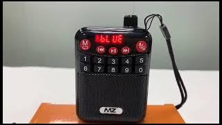 MZ M63VP (Multimedia Digital Player) with Bluetooth FM 3W Speaker FM Radio