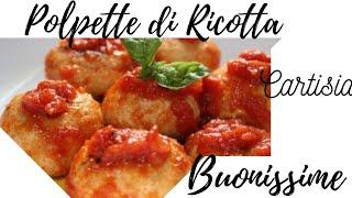 Polpette di Ricotta alla Pizzaiola Le ricette Di Cartisia
