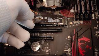 INSTALL M.2 SSD | SAMSUNG 980 M.2 SSD 1TB INTO MSI H170 GAMING M3 MOTHERBOARD