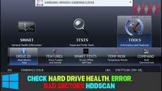 How to Check Hard Drive Health, Error, Bad Sectors - HDDScan