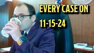 EVERY case in Judge Fleischer's Courtroom on 11-15-24