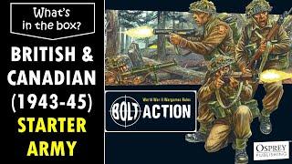 Bolt Action British & Canadian Army (1943-45) Starter Army, unboxing and review