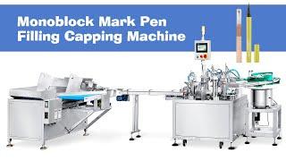 How To Use ZS-AFCU1Ceramic Pump Liquid Monoblock Mark Brush Pen  Filling Capping Packaging Machine