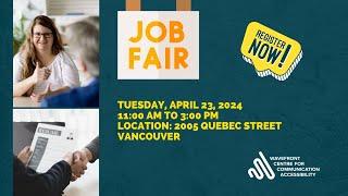 CIS Job Fair Tuesday April 23, 2024