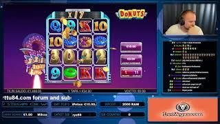 Super Big Win From Donuts Slot!!