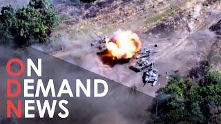 Ukraine's Airstrike Rampage OBLITERATES Russian Tanks