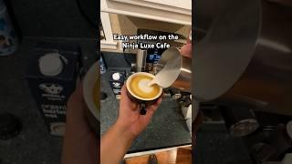 Easy latte workflow on the new Ninja Luxe Cafe coffee machine. #espresso #coffee #latteart #barista