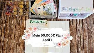 Sparchallenges für meinen 50.000€ Plan  | Umschlagmethode