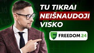 Kaip Teisingai Naudotis Freedom24 - Visos Funkcijos