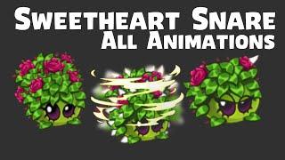 Sweetheart Snare All Animations | Plants vs Zombies 2 11.9.1