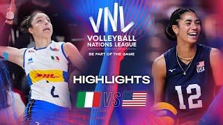  ITA vs.  USA - Highlights | Week 3 | Women's VNL 2024
