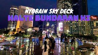 Halte Bundaran HI dengan Wajah Baru, Cara Akses Sky Deck / Anjungan Halte Bundaran HI