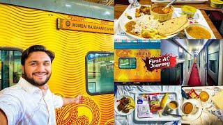 Mumbai New Delhi Tejas Rajdhani Express First Class AC journey and food 