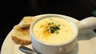 Broccolli Cheese Soup Garlic Bread Trailside Bar n Grill Ridgeway Ontario Canada