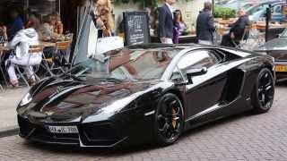 Badr Hari en Estelle Cruijff vertrekken in een Lamborghini Aventador