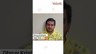 Dhruv Krishna | AIR 429 | NEET 2022 #Vedantu NEET Made Ejee #shorts