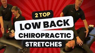 2 SPINE Low Back STRETCHES you NEED! Chiropractor Recommended
