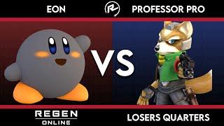 Eon (Kirby) vs Professor Pro (Fox/Snake) | Losers Quarterfinals - Regen Online