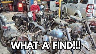 EPIC ESSEX BARN FINDS - Motorcycles + Engines and more.....