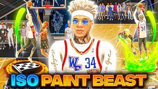 THIS *New!* PLAYMAKING "PAINT BEAST" IS BREAKING NBA 2K24! BEST ISO BUILD IN 2K24!