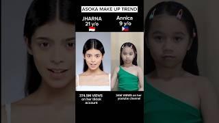 Asoka make up trend with my favorite person ate jharna #annicatamo #tiktokviral #asokamakeuptrend