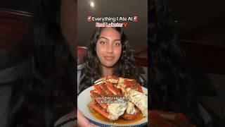 Everything I ate at Red Lobster️ #food #seafood #mukbang #torontofoodie