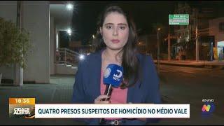 Polícia Civil de Ascurra prende quatro suspeitos de homicídio qualificado