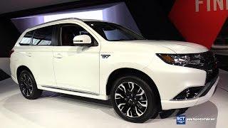 2017 Mitsubishi Outlander PHEV S-AWC -Exterior,Interior Walkaround -Debut at 2016 New York Auto Show