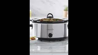 Crock-Pot 7 Quart Oval Manual Slow Cooker, Stainless Steel #thanksgiving #amazon #amazonfinds #deals