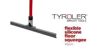 Flexible Silicone Floor Squeegee | Effortless Dry Action | 100% Silicone-45Cm | Tyroler Bright Tools