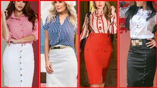 Skirts and blousesWomen's fashionProfessional clothingCurvy fashion