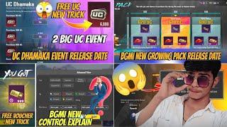 BGMI UC DHAMAKA EVENT RELEASE DATE  | BGMI FREE UNLIMITED UC VOUCHER  #BGMI #gaming #viral #leaks