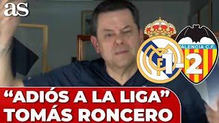 El DURO DISCURSO del RONCERO MÁS TOCADO con MENSAJE DIRECTO: el penalti de VINICIUS, LA DEFENSA...