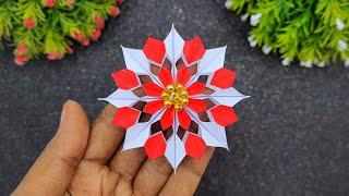 Amazing 3D Christmas Snowflakes | DIY Christmas Snowflake Making Ideas | Paper Christmas Snowflakes