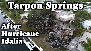 Tarpon Springs Florida After Idalia's Flooding - Drone Exploration