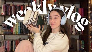 reading 5 books at once, tea haul, snowed in ️ a cozy weekly reading vlog