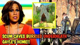 SCÜM CAVES Discovered Beneath Gayle King's Home During HSI 2nd Raid LINKEDTo Diddy's TUNNELS!!