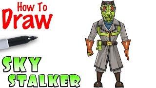 How to Draw Sky Stalker | Fortnite