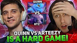 QUINN vs ARTEEZY is a HARD GAME! | QUINN plays PUCK on HIGH MMR DOTA 2!