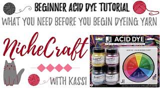 What you Need Before you Begin Working with Acid Dye |  Beginner Acid Dye Tutorial| NicheCraft