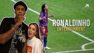 AMERICANS FIRST TIME EVER REACTION TO Ronaldinho - Football’s Greatest Entertainment REACTION | 