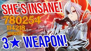 C0 Arlecchino is CRAZY! 3 Weapon Showcase! Genshin Impact