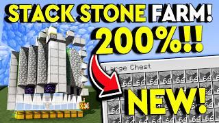 BEST 1.21 INFINITE STONE FARM! Minecraft Tutorial - STACKED