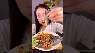 LIXIANG VLOG ASMR MUKBANG Stuffed Shrimp.  속을 채운 새우