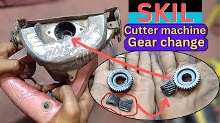 Skil 9816 cutter machine gear change || how to repair skil cutter machine gear change