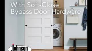 Johnson Hardware® Soft-Close 138FB Sliding Bypass Door Hardware_Laundry Closet